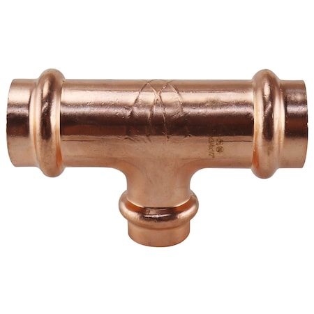 Copper Press By Tmg 3/4 in. x 3/4 in. x 1/2 in. Copper Press Reducing Tee XPRT343412